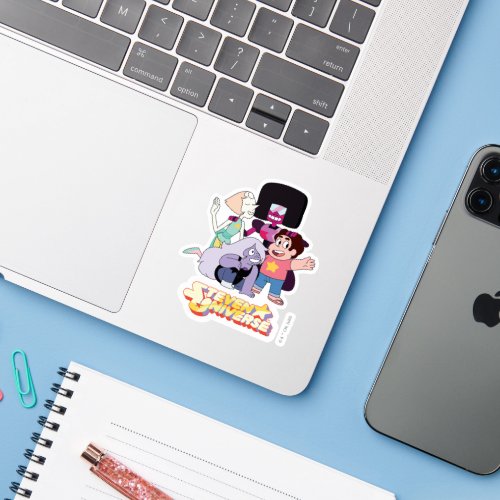 Steven Universe  Crystal Gem Group Huddle Sticker