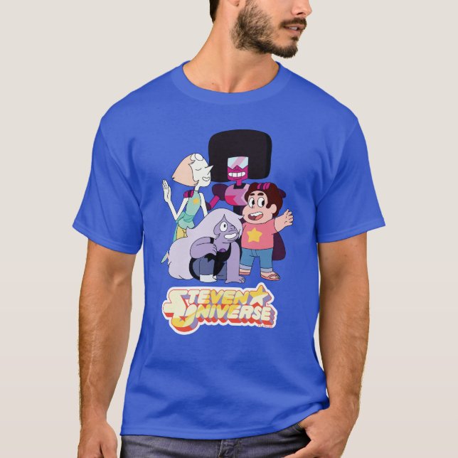 Steven Universe | Crystal Gem Group Huddle T-Shirt (Front)