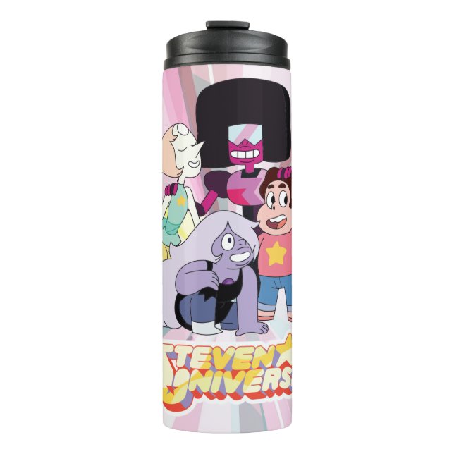 Steven Universe | Crystal Gem Group Huddle Thermal Tumbler (Front)