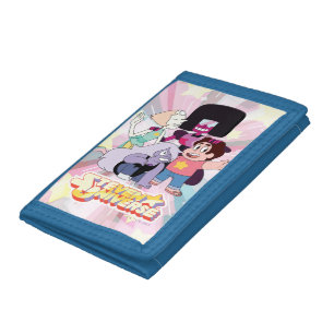 Steven Universe Crystal Gem Group Huddle Tri-fold Wallet