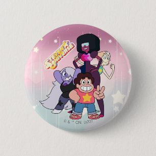 Steven Universe   Crystal Gem Group Pose Button