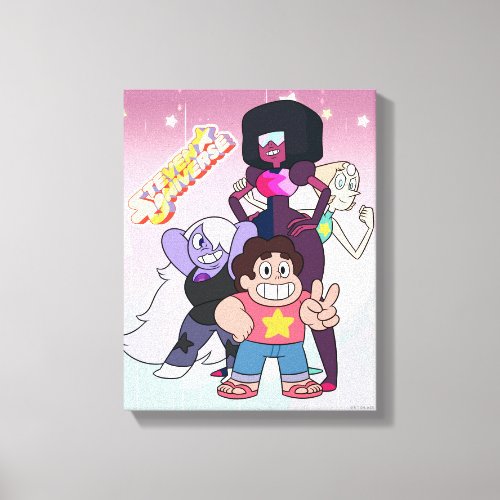 Steven Universe  Crystal Gem Group Pose Canvas Print