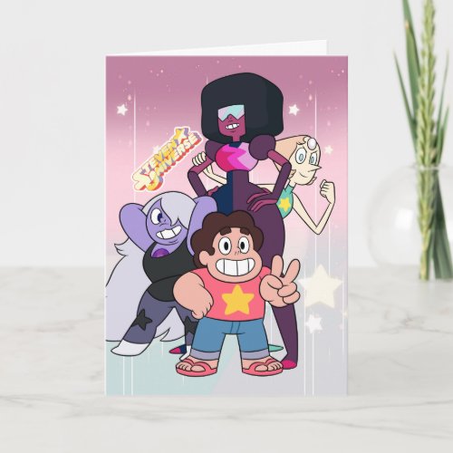 Steven Universe  Crystal Gem Group Pose Card