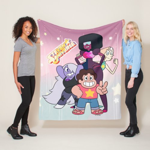 Steven Universe  Crystal Gem Group Pose Fleece Blanket