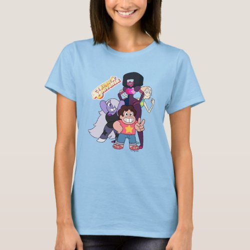 Steven Universe  Crystal Gem Group Pose T_Shirt