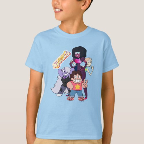 Steven Universe  Crystal Gem Group Pose T_Shirt
