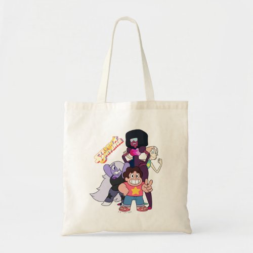 Steven Universe  Crystal Gem Group Pose Tote Bag