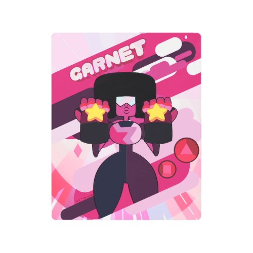 Steven Universe  Garnet Character Graphic Metal Print