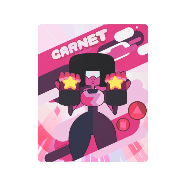 Steven Universe | Garnet Character Graphic Metal Print (Front)