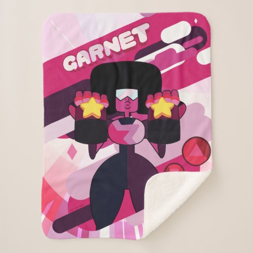 Steven Universe  Garnet Character Graphic Sherpa Blanket