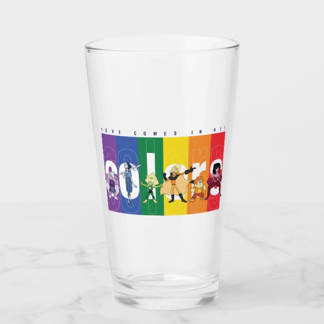 Steven Universe - Love Comes In All Colors Glass (Front)