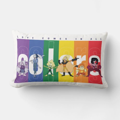 Steven Universe _ Love Comes In All Colors Lumbar Pillow