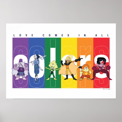 Steven Universe _ Love Comes In All Colors Poster