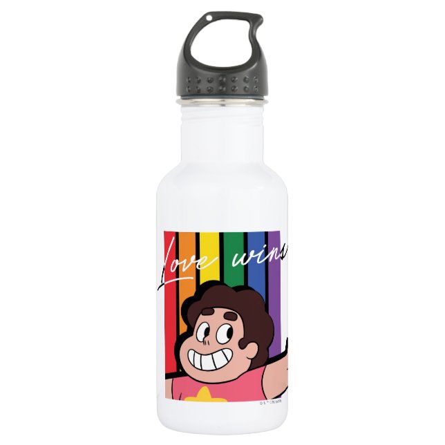 Steven Universe - Love Wins Stainless Steel Water Bottle (Front)