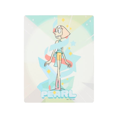 Steven Universe  Pearl Character Graphic Metal Print