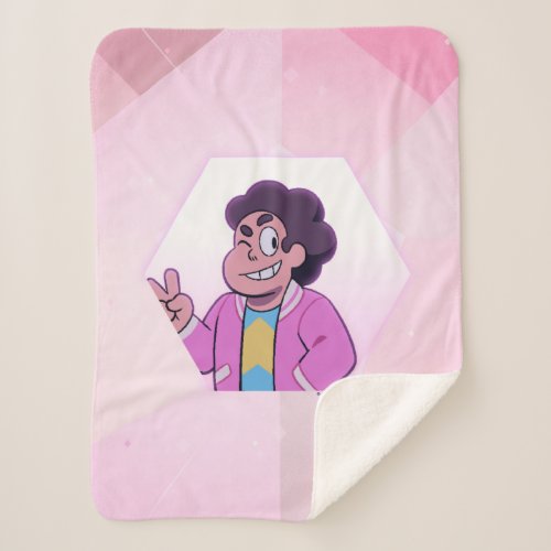 Steven Universe  Pink Diamond Portrait Sherpa Blanket