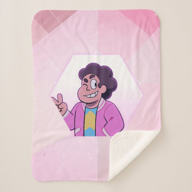 Steven Universe | Pink Diamond Portrait Sherpa Blanket (Front)