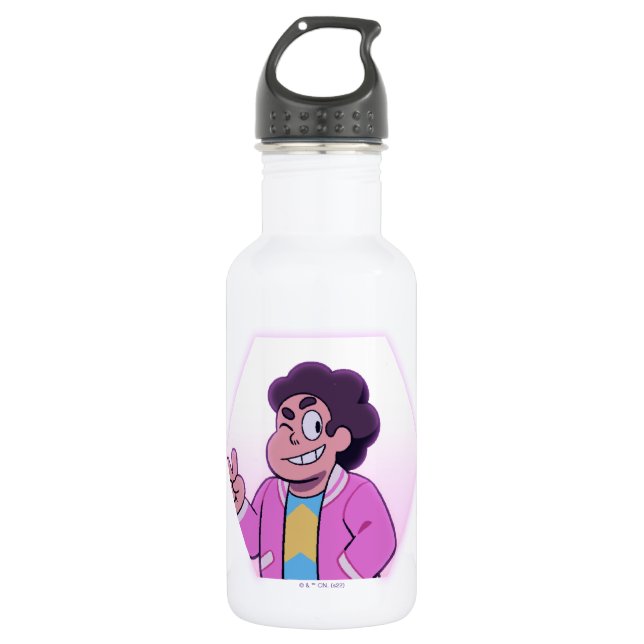 Steven Universe | Pink Diamond Portrait Stainless Steel Water Bottle (Front)