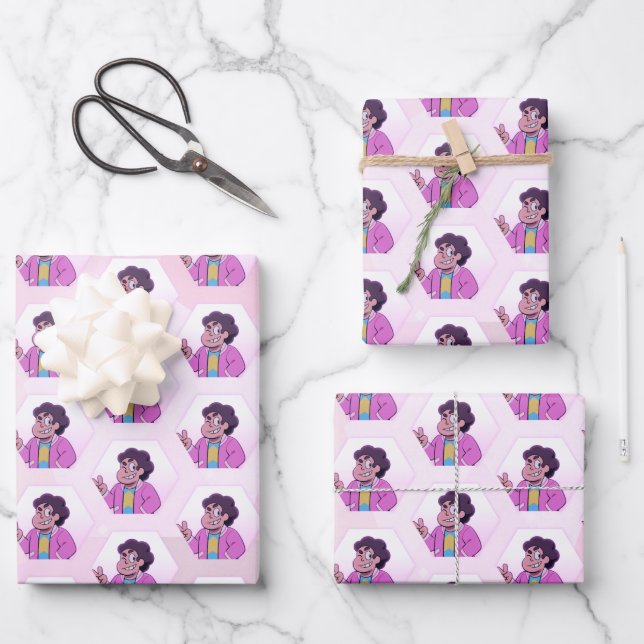 Steven Universe | Pink Diamond Portrait Wrapping Paper Sheets (Front)