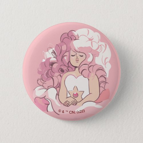 Steven Universe  Rose Quartz Illustration Button