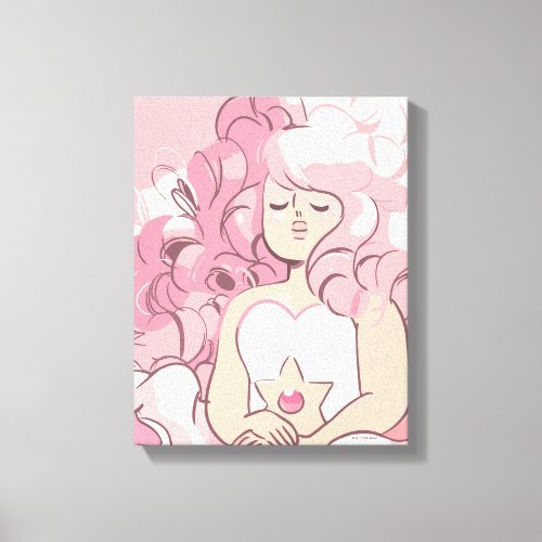 Steven Universe  Rose Quartz Illustration Canvas Print