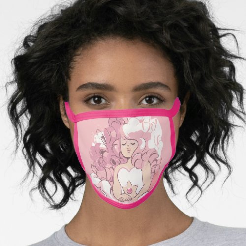 Steven Universe  Rose Quartz Illustration Face Mask