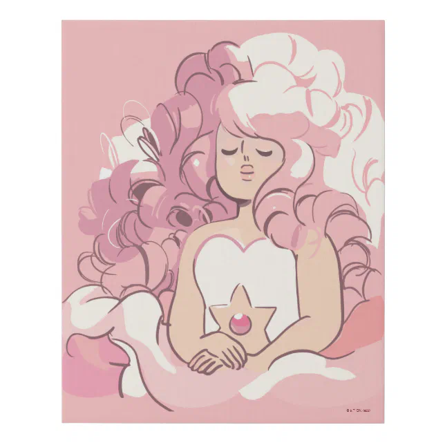 Steven Universe Rose Quartz Illustration Faux Canvas Print Zazzle Steven Universe Rose Quartz Illustration Faux Canvas Print Zazzle