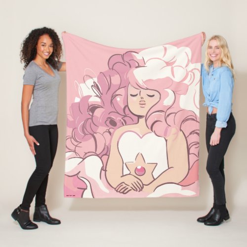Steven Universe  Rose Quartz Illustration Fleece Blanket