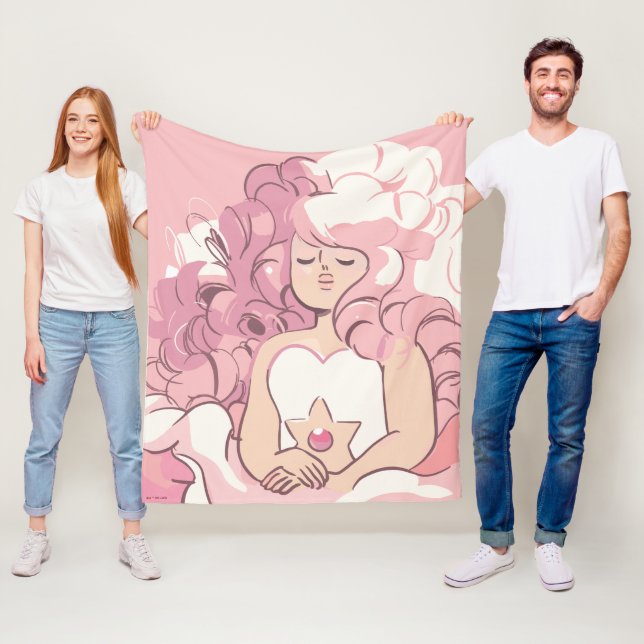 Steven Universe | Rose Quartz Illustration Fleece Blanket (In Situ)