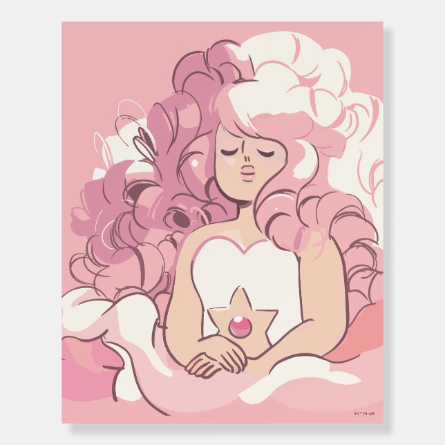Steven Universe | Rose Quartz Illustration Foam Board (Front)