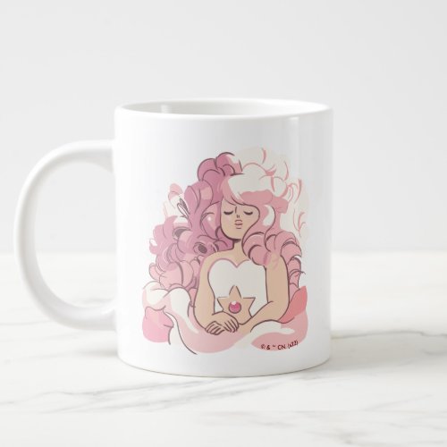 Steven Universe  Rose Quartz Illustration Giant Coffee Mug