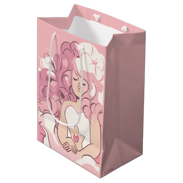Steven Universe | Rose Quartz Illustration Medium Gift Bag (Front Angled)