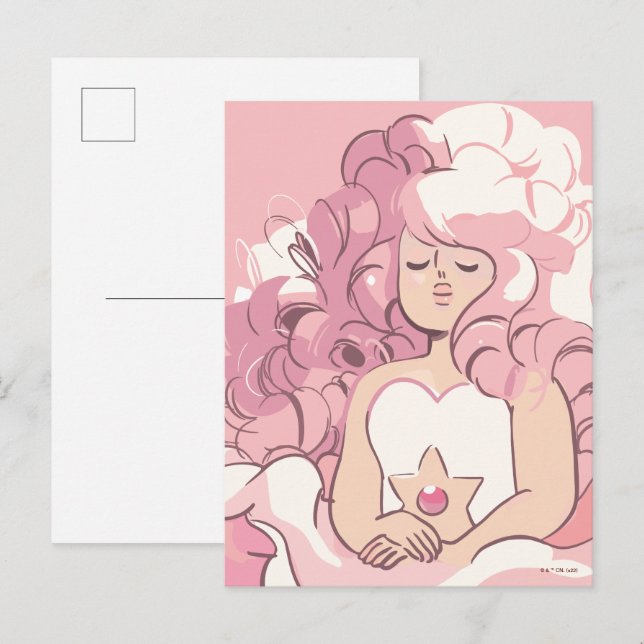 Steven Universe | Rose Quartz Illustration Postcard (Front/Back)