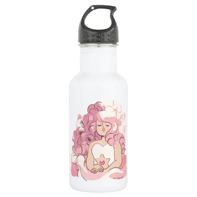 Steven Universe | Rose Quartz Illustration Stainless Steel Water Bottle (Front)
