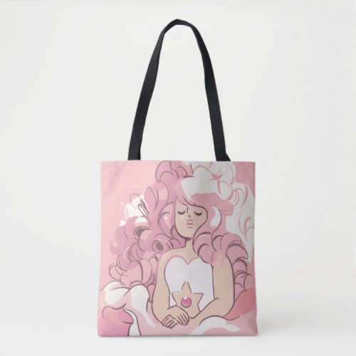 Steven Universe  Rose Quartz Illustration Tote Bag