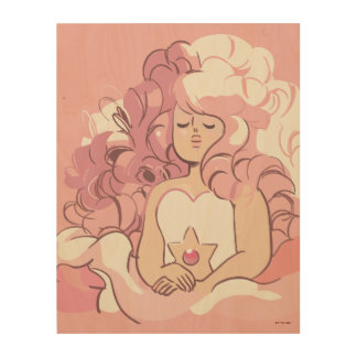 Steven Universe | Rose Quartz Illustration Wood Wall Art
