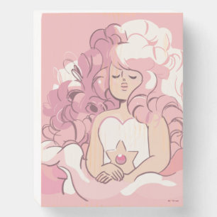 Steven Universe Rose Quartz Illustration Wooden Box Sign
