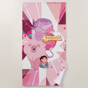 Steven Universe   Rose Quartz Legacy Beach Towel