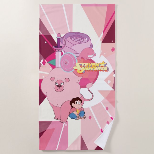 Steven Universe | Rose Quartz Legacy Beach Towel (Front)