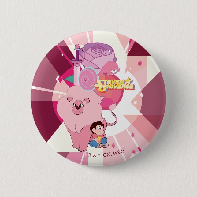 Steven Universe | Rose Quartz Legacy Button (Front)