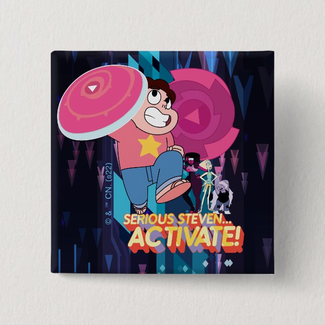 Steven Universe | Serious Steven… Activate! Button (Front)