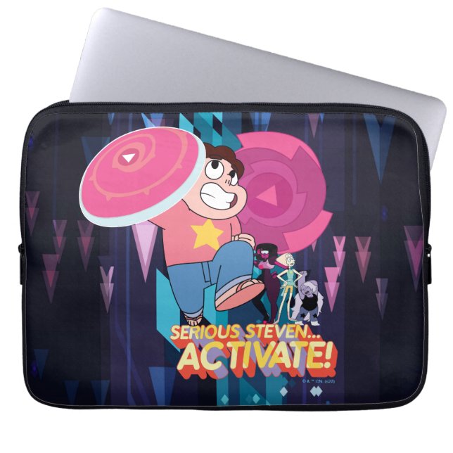 Steven Universe | Serious Steven… Activate! Laptop Sleeve (Front)