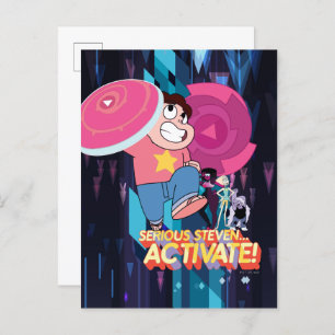 Steven Universe Serious Steven… Activate! Postcard