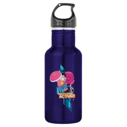 Steven Universe  Serious Steven Activate Stainless Steel Water Bottle