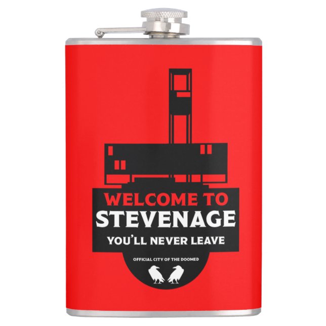 Stevenage Hertfordshire Flask (Front)