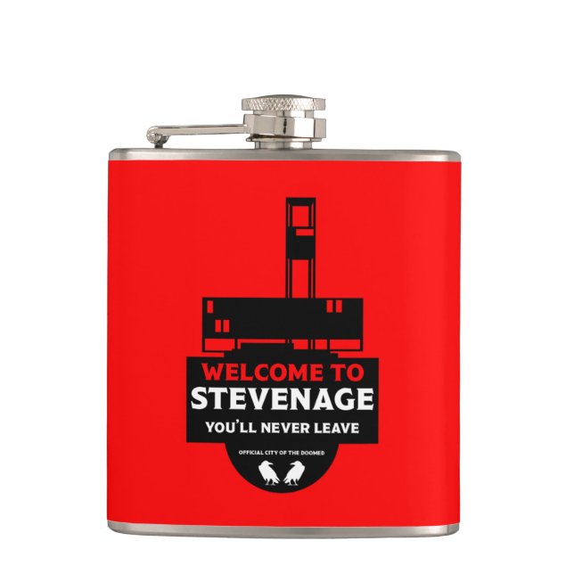 Stevenage Hertfordshire Flask (Front)