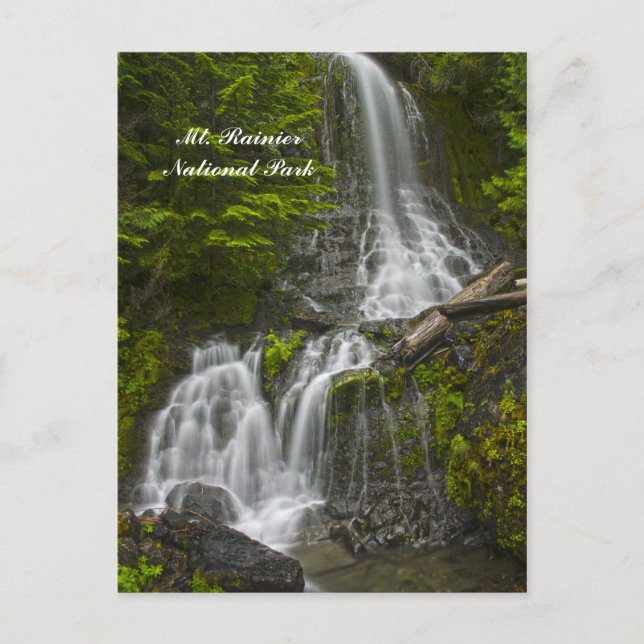 Stevens Canyon waterfall postcard (Front)
