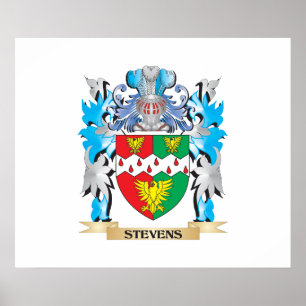 Stevens Coat of Arms - Family Crest Poster