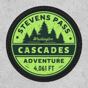 Stevens Pass, cascades range Washington hike trail Patch