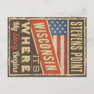 Stevens Point Wisconsin Postcard